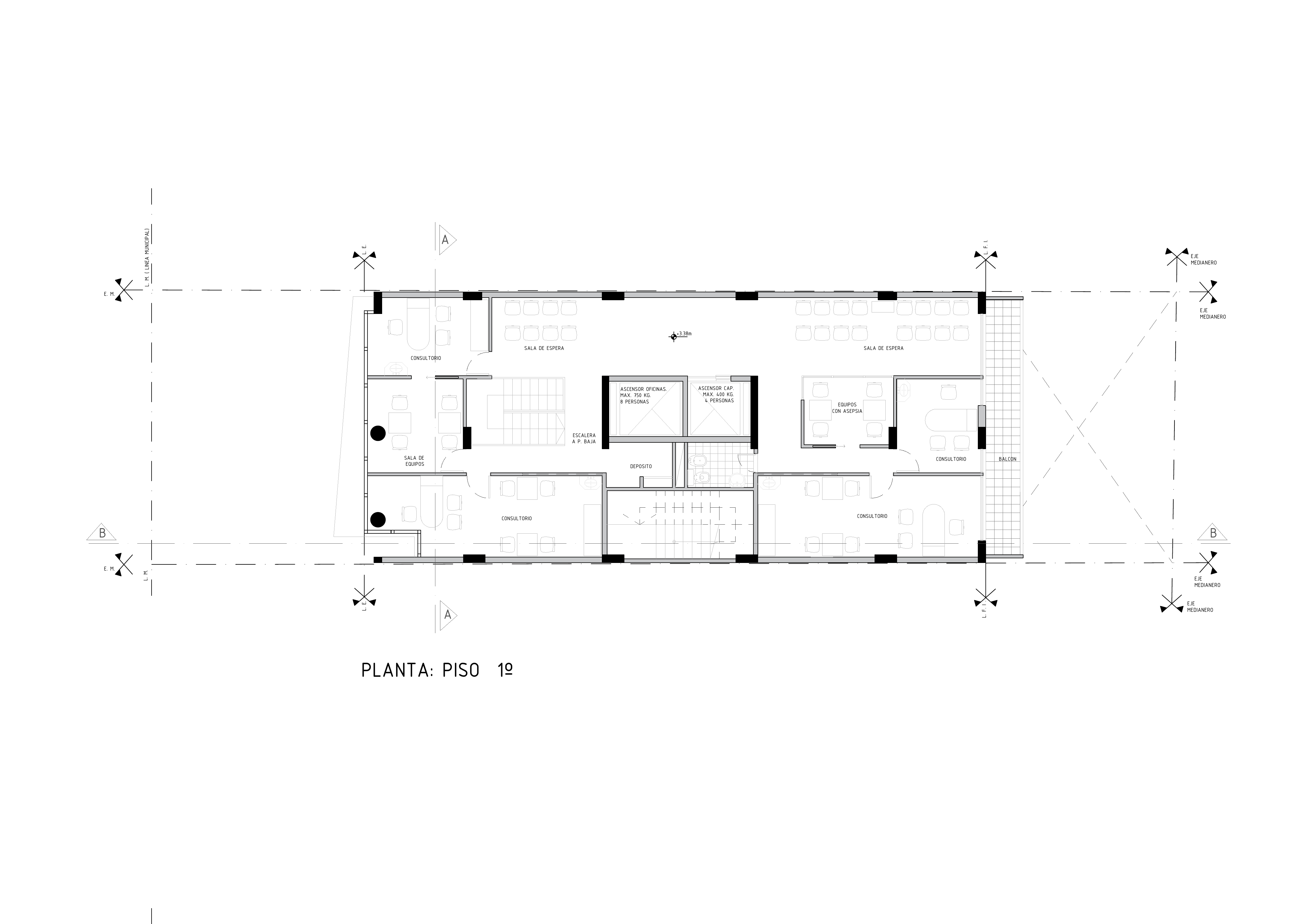 Planta tipo - Edificio Bicentenario
